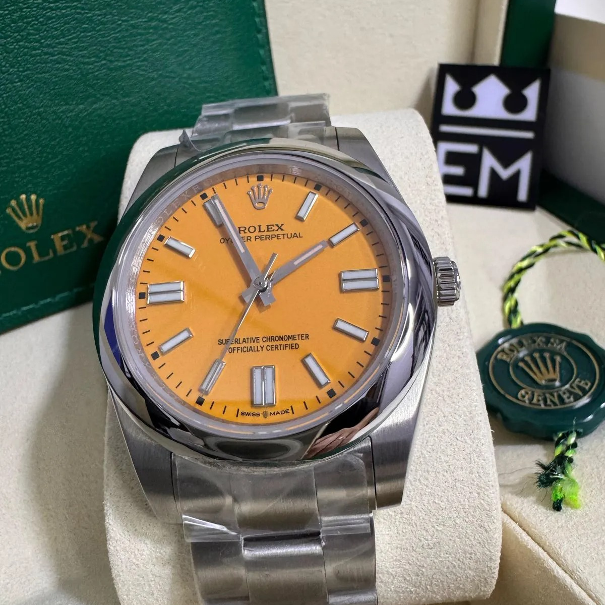 ROLEX OYSTER PERPETUAL 41 – YELLOW DIAL