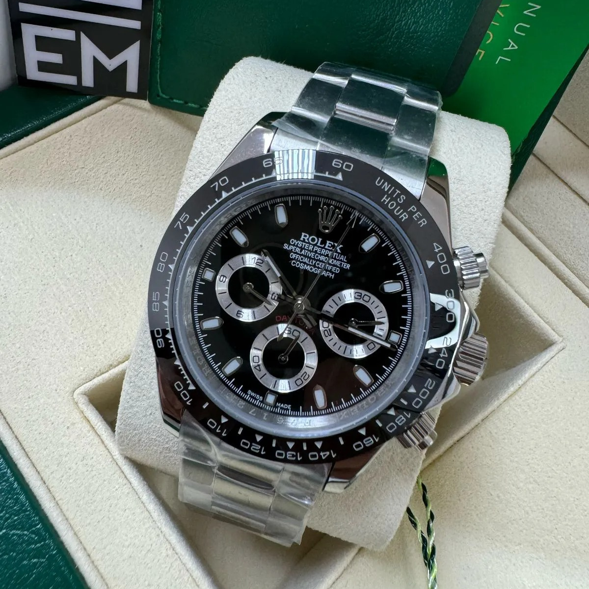 Rolex Daytona 126500 – Stainless Steel 904L – Black Dial