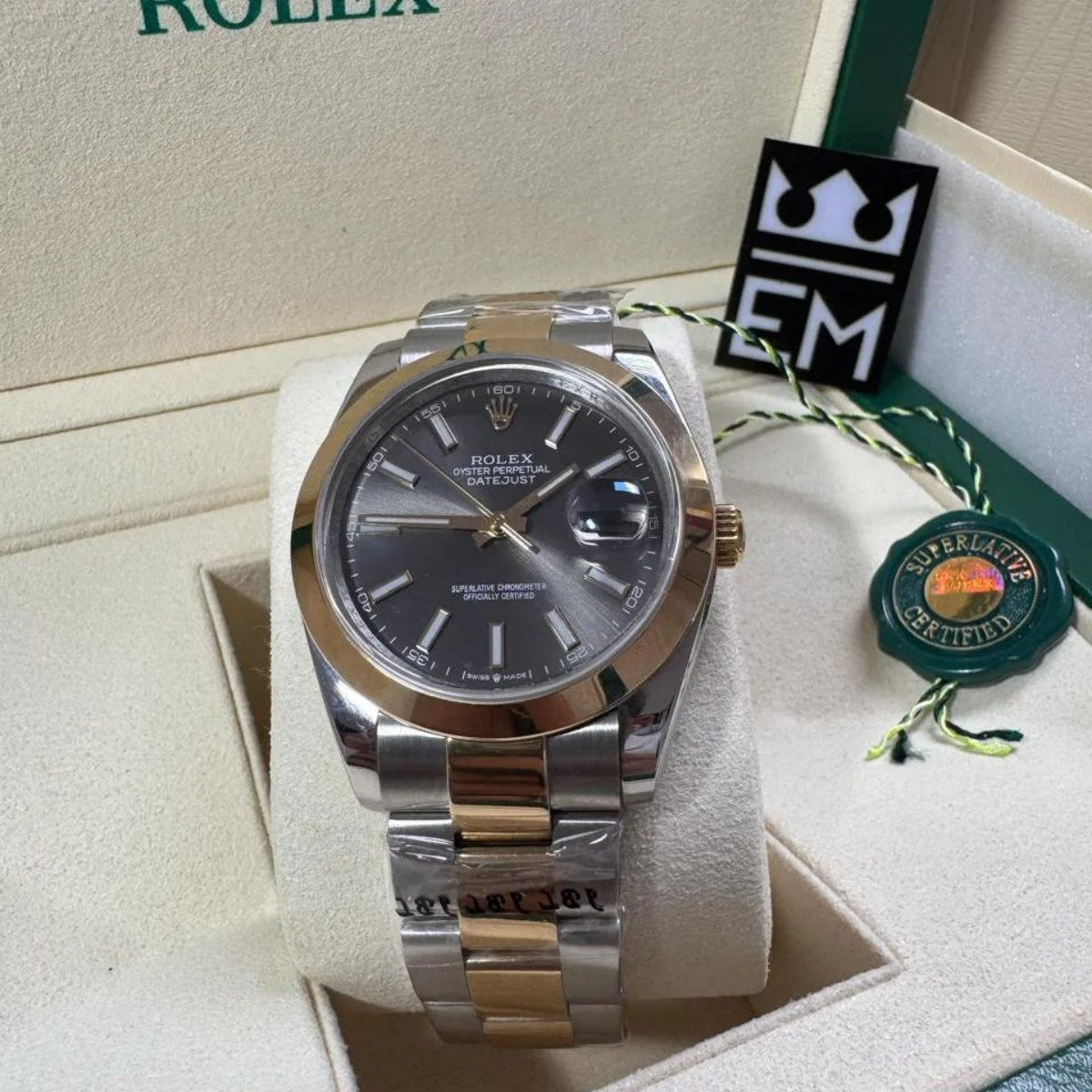 Rolex Datejust 41 – Gray Dial – Bicolor