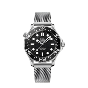 Omega Seamaster “Diver 300M” Black/Mesh Bracelet