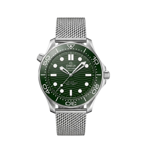Omega Seamaster “Diver 300M” Green/Mesh Bracelet